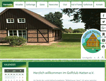 Tablet Screenshot of golfclub-hatten.de